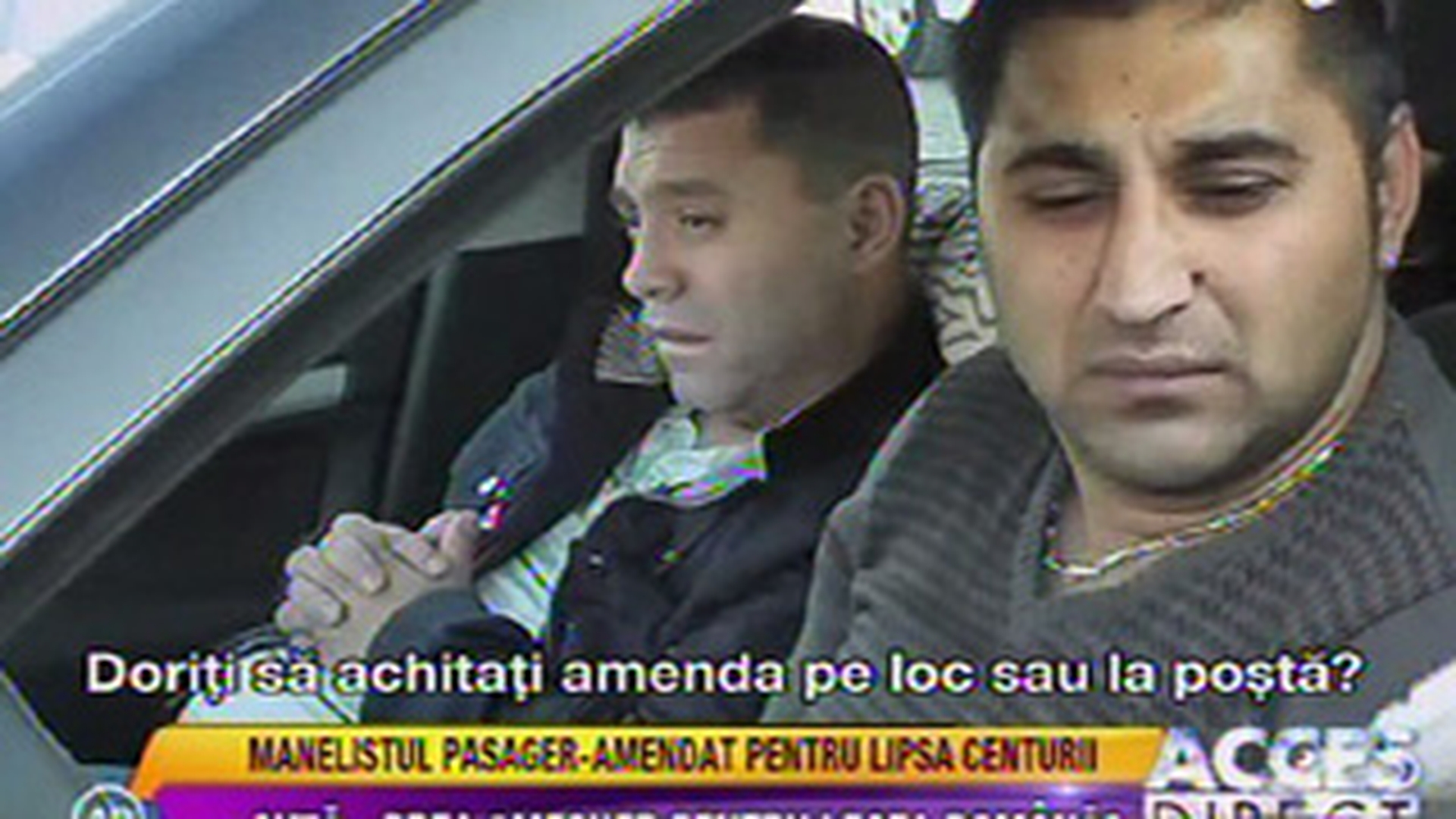 VIDEO Guta, amendat cu 67 de lei! "El este smecher, nu-i place cu centura!"