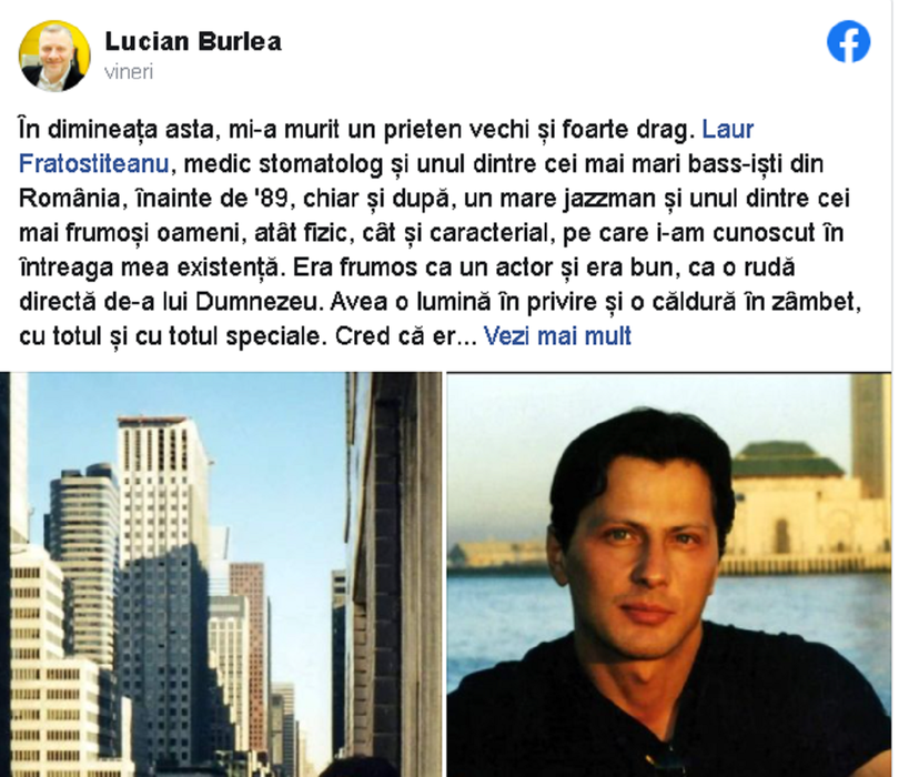 Doliu în muzica românească! A murit unul dintre cei mai cunoscuți basiști, răpus de COVID-19