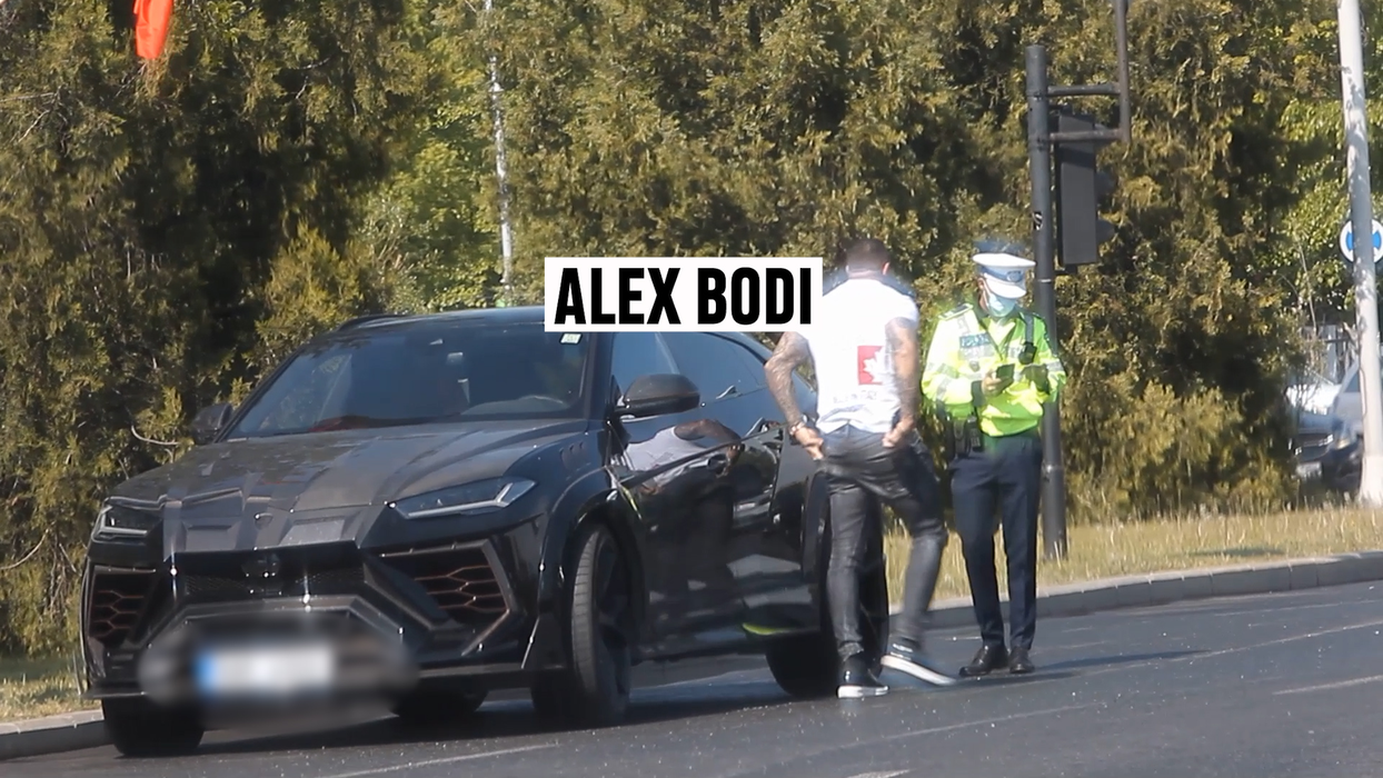 Momentul când Alex Bodi a fost tras pe dreapta