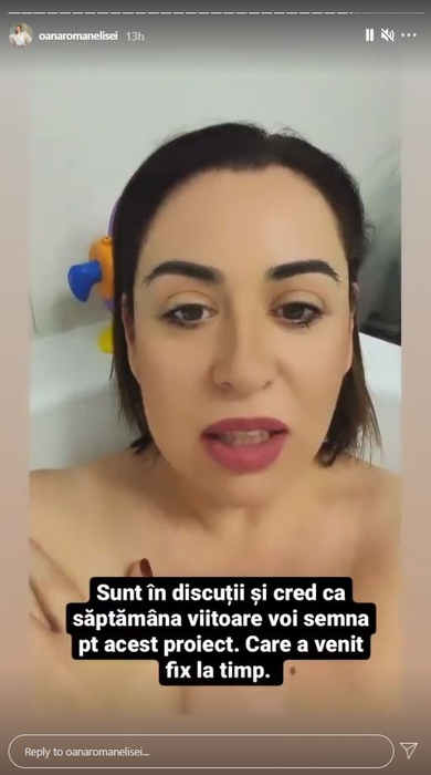 Cu multe kilograme în minus, Oana Roman s-a filmat dezbrăcată în cada cu spumă! A dezvăluit un secret: “Încep un proiect în televiziune” | VIDEO