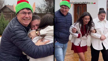 Ce cadou impresionant le-a făcut Mira părinților ei, de Crăciun. Au fost emoționați până la lacrimi!