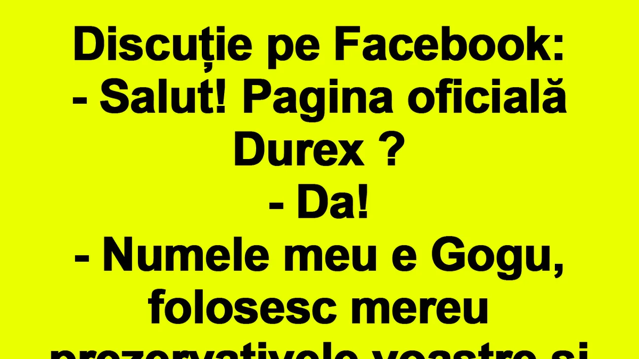 BANC | Numele meu e Gogu, folosesc mereu prezervativele voastre și totuși nevastă-mea a rămas însărcinată