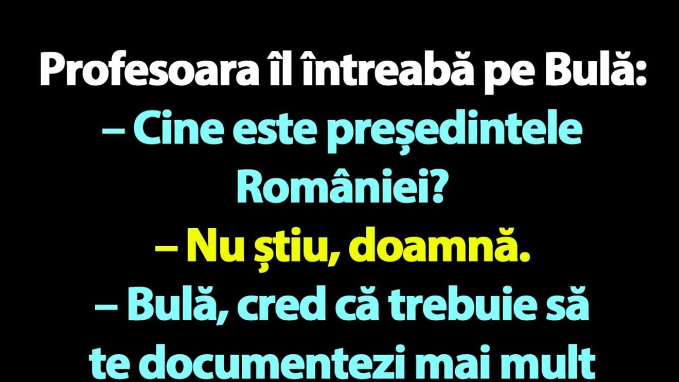 BANC | Bulă și președintele României