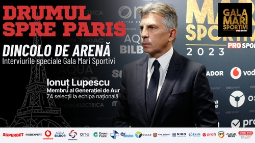 Mesajul lui Ionuț Lupescu, la Gala Mari Sportivi ProSport 2023, pentru cei calificați la JO Paris: „Să obțină cât mai multe medalii! Este vorba despre cota lor și imaginea României”.