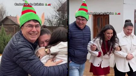 Ce cadou impresionant le-a făcut Mira părinților ei, de Crăciun. Au fost emoționați până la lacrimi!