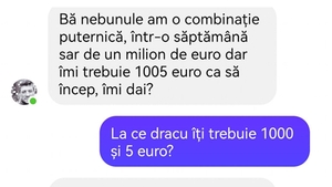 Bancul de weekend | "Îmi trebuie 1.005 euro ca să încep"