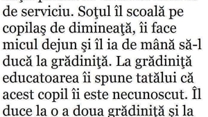 BANC | Tăticul își duce copilul la grădiniță