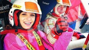 Sorana a fost copilot pe o masina de raliu