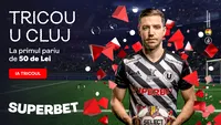 (P) SuperOportunitate! Vezi cum primești tricoul lui U Cluj cadou, pentru primul tău pariu pe Superbet.ro