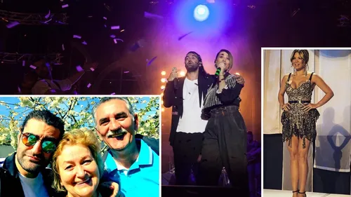 Gina Pistol și-a susținut iubitul împreună cu “socrii ei”! Imagini senzaționale de la concertul lui Smiley de la Arenele Romane