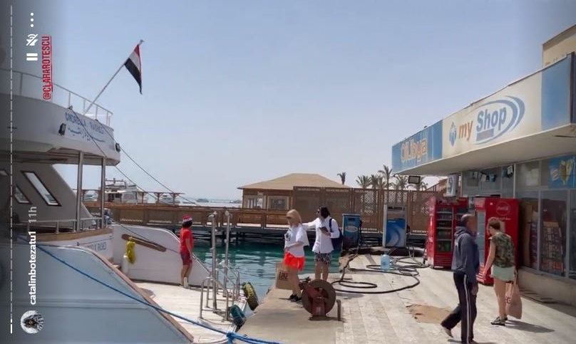 Designerul Cătălin Botezatu s-a cazat la hotelul La Maison Bleue El Gouna, situat în orașul Hurghada © Instagram Stories