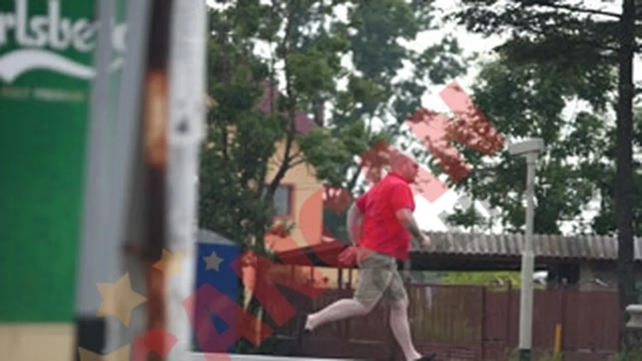 Iubitul Ginei Pistol a facut sport pentru o sticla cu apa