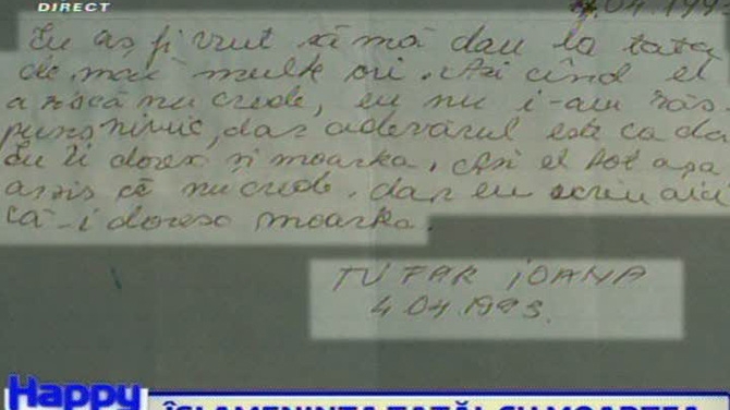 INGROZITOR! Ioana Tufaru avea dorinte incestuoase cu tatal ei! Vezi ce ganduri ascunse scria pe biletele la doar 15 ani!