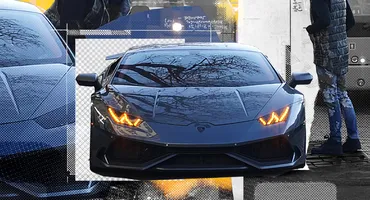 Ca-n filmele cu mafioți! Zed, apariție în Capitală cu un Lamborghini fără număr!