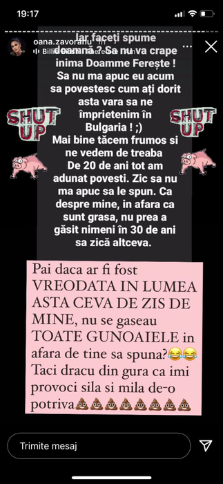 Oana Roman scoate artileria grea împotriva Oanei Zăvoranu „Să nu mă apuc eu acum să povestesc cum…”