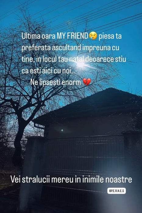 Andrei Perneș este condus pe ultimul drum. Sursa foto: Facebook