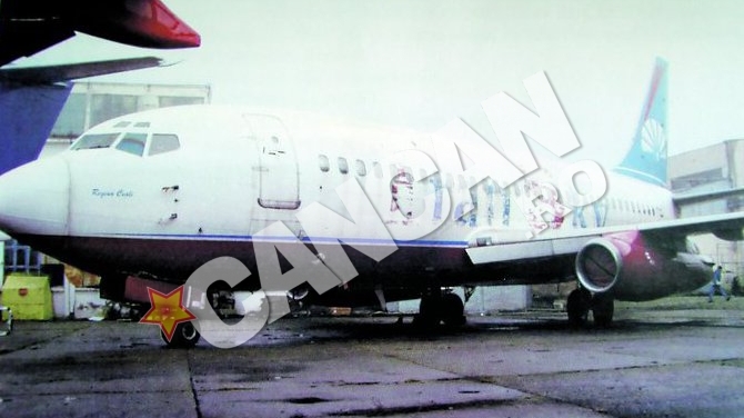Fiscul din Bacau vinde un Boeing 737 cu 20.000 de euro Avion la pret de masina