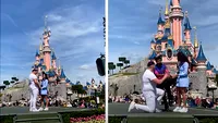 Cerere în căsătorie distrusă. Un angajat Disneyland i-a întrerupt pe logodnici