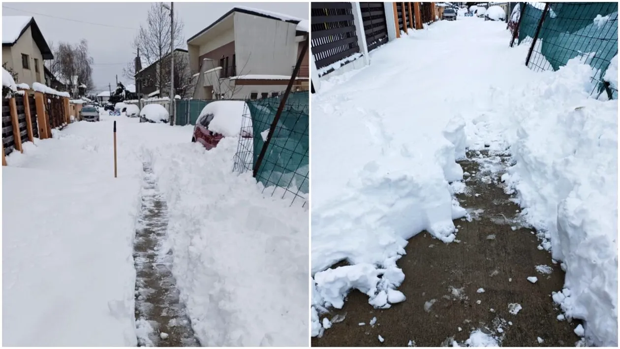 Cine trebuie să deszăpezească o stradă privată, de fapt. Ce prevede legea