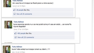 Adrian Tutu, agramat pe Facebook! Uite cu ce greseli colosale isi posteaza mesajele catre fanii sai