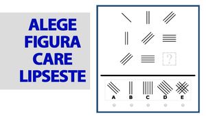 Cel mai simplu test IQ | Alege figura care lipsește din imagine!