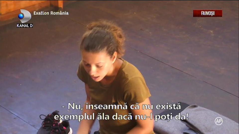 Exatlon 3 noiembrie. Scandal răsunător între Cristina și Paula din echipa “Faimoşilor”! “Nu-mi spui tu mie! Nu te înghit“