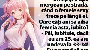 Bancul zilei | Un tip și o tipă mergeau pe stradă, când o femeie frumoasă trece pe lângă ei