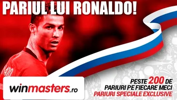 Pariul lui Ronaldo, doar la winmasters.ro