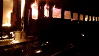 Cadavru carbonizat, descoperit într-un tren la Brașov