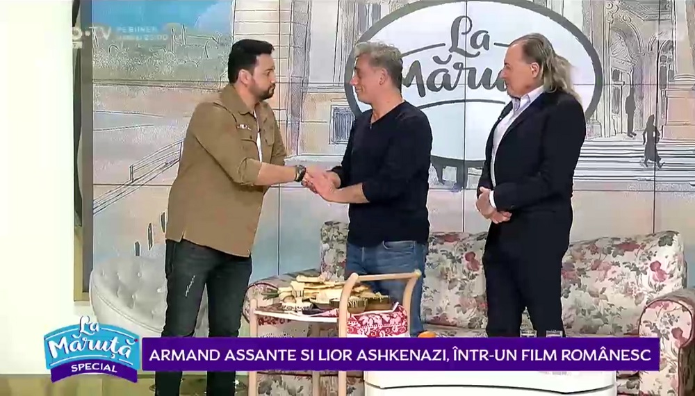 Armand Assante și Lior Ashkenazi, invitații lui Cătălin Măruță! Ce incident s-a petrecut în platoul de televiziune: „S-a spart”