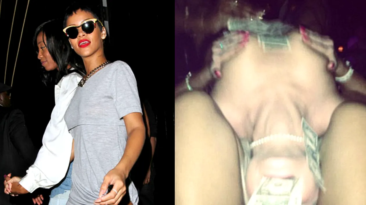 Destrabalare maxima! N-o sa-ti vina sa crezi ce-a facut Rihanna intr-un club de striptease