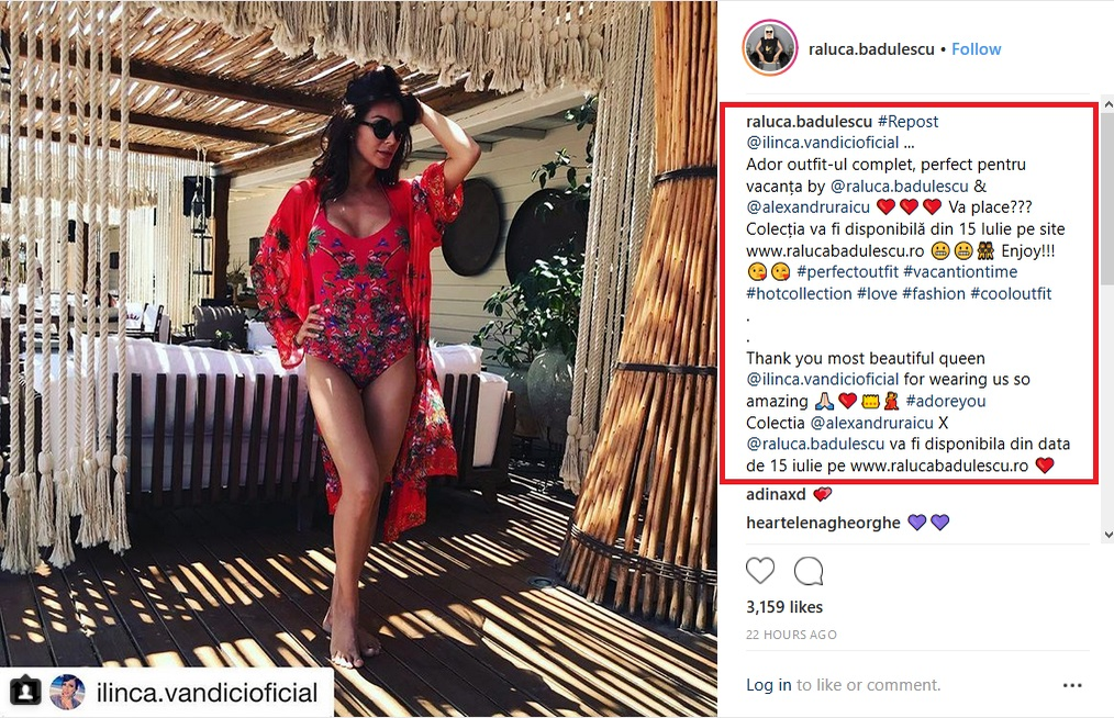Cum a reacționat Raluca Bădulescu după ce a văzut-o pe Ilinca Vandici într-un costum de baie sexy