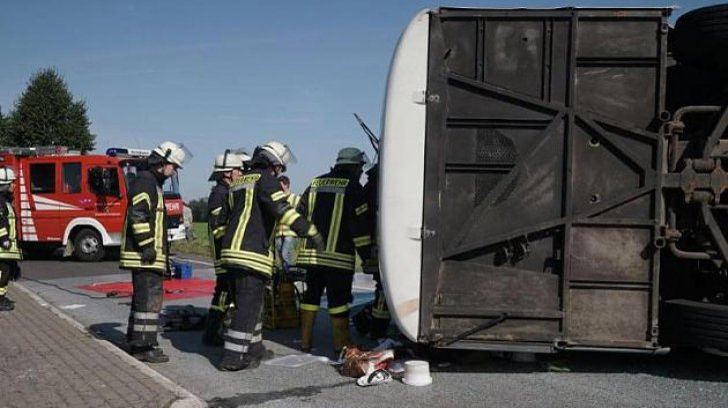 Un autocar cu 50 de români s-a răsturnat în Germania. Care este bilanţul răniţilor
