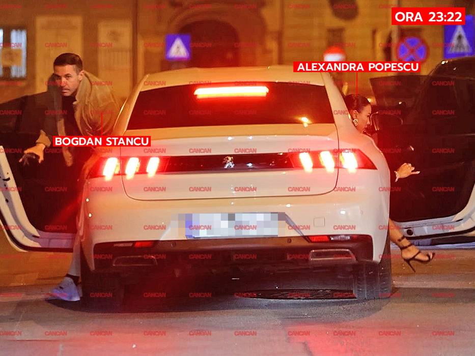 Fostul fotbalist și prezentatoarea coboară din uber