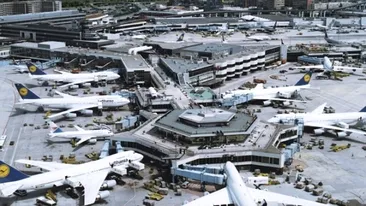 Aeroportul din Frankfurt, paralizat din cauza ploii îngheţate! Zborurile au fost întrerupte!