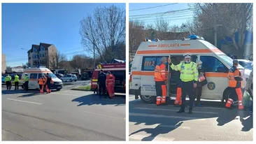 O femeie a fost lovită de o ambulanță pe trecerea de pietoni, în Craiova