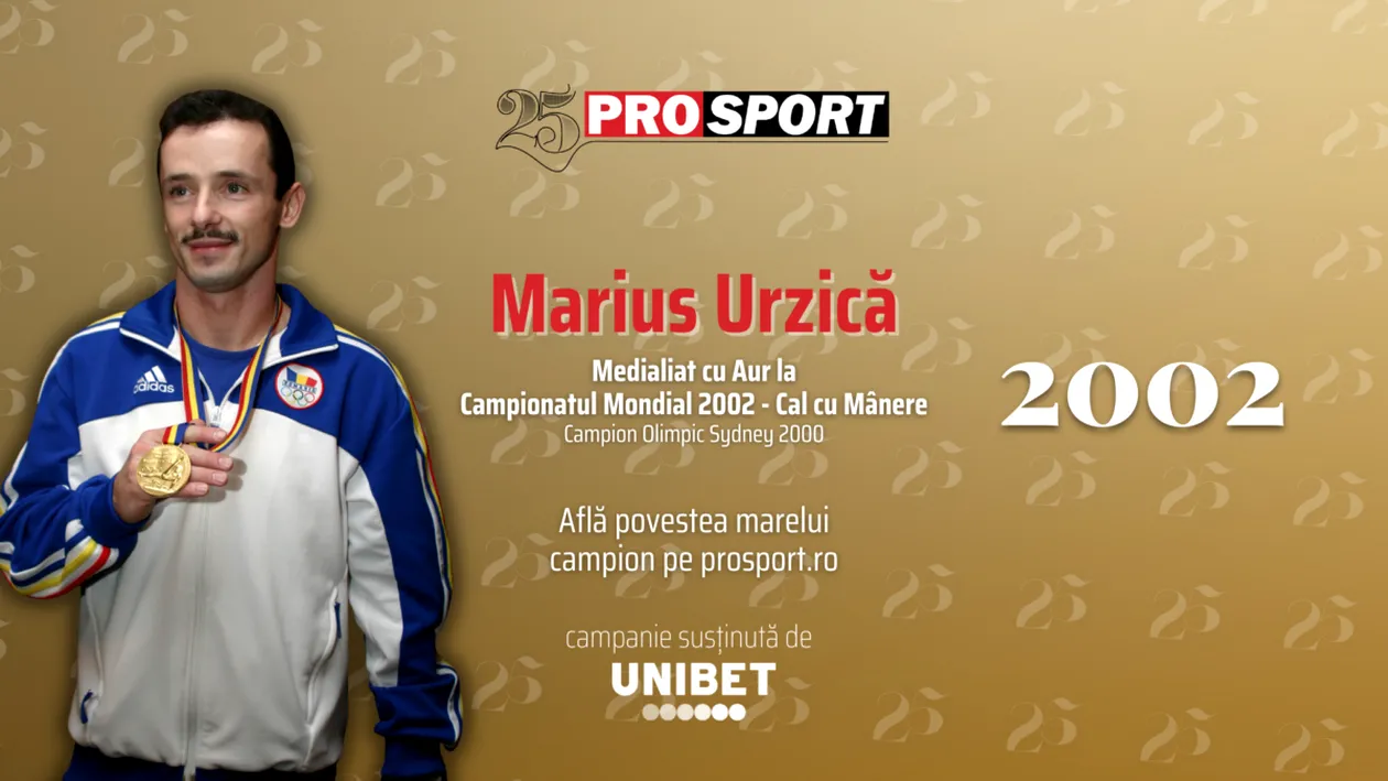 ProSport 25 – 2002. Marius Urzică, marele maestru al calului cu mânere: „Cu regret o spun că sunt singurul campion olimpic al României la gimnastică masculină”