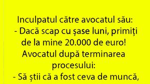BANC | "Dacă scap cu 6 luni, primiți de la mine 20.000 de euro"
