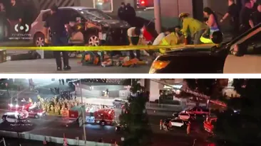 Atentat în Los Angeles! O mașină a intrat în mulțimea de oameni de pe trotuar. Câte victime a făcut