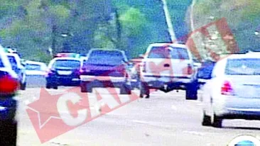 A plouat cu bani pe autostrada