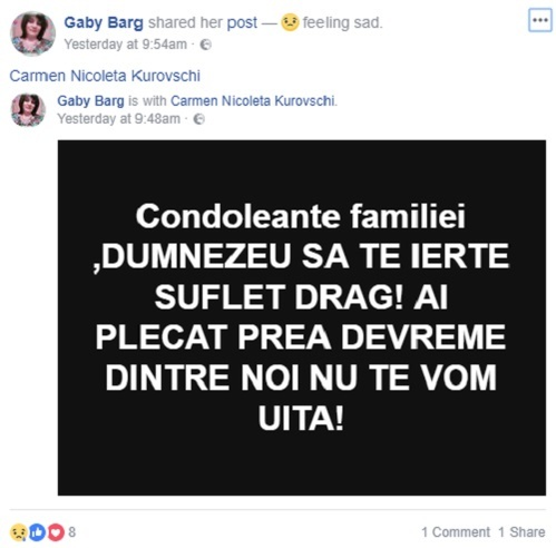 S-a urcat beat la volan şi şi-a omorât soţia! Mesajul zguduitor al unei prietene