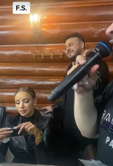 Bianca Drăgușanu și Gabi Bădălău, la o petrecere unde cântă Florin Salam. Sursă: captură video