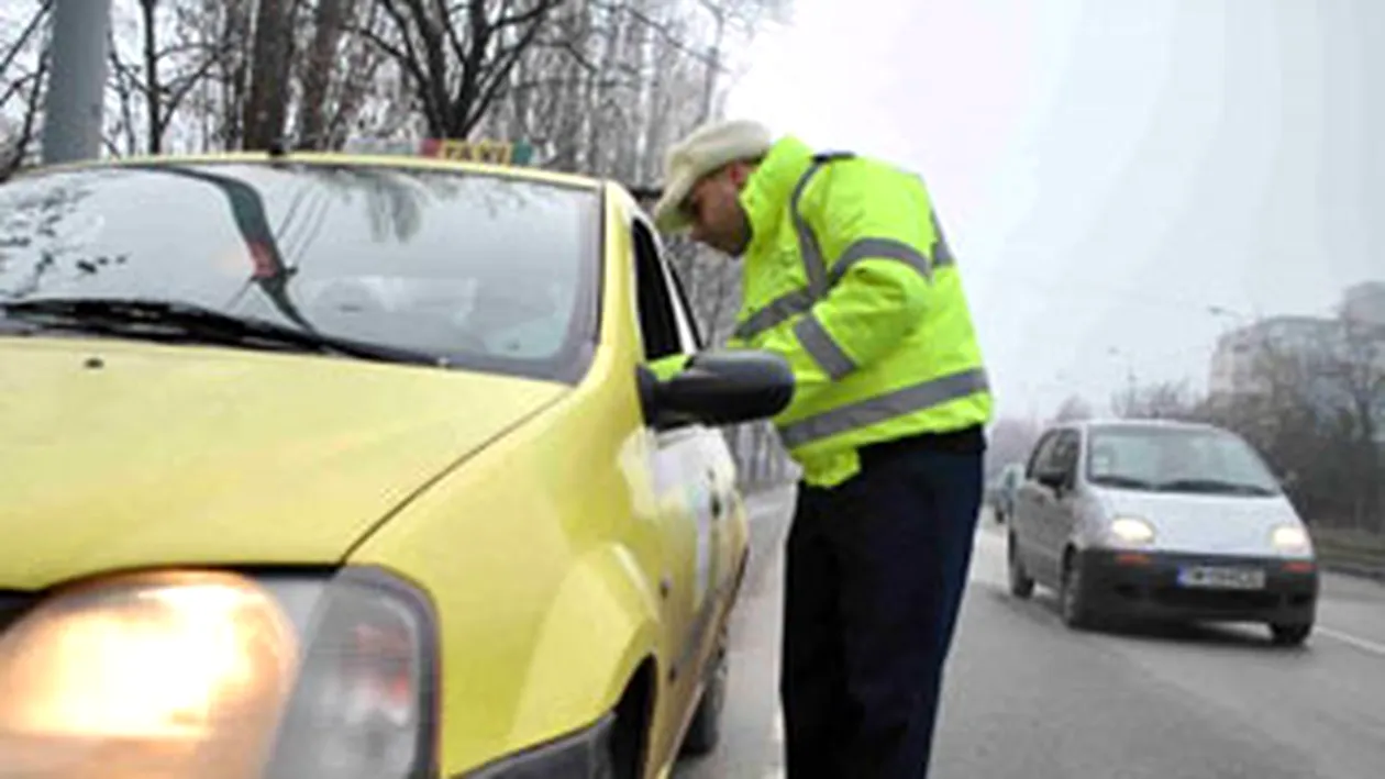 Patru taximetristi au ramas fara permise si peste 80 au fost amendati de politie in Bucuresti!