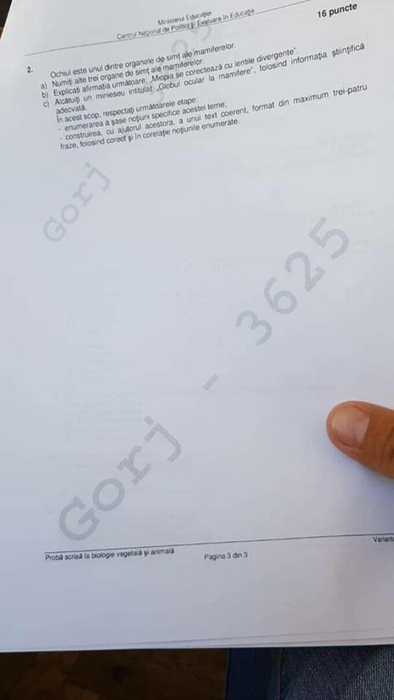 Subiectele pentru Biologie Vegetală și Animala de la BAC 2022