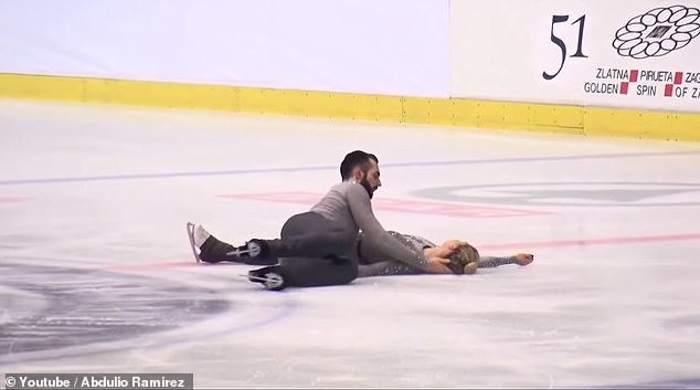 Momente dramatice în timpul unui concurs de patinaj artistic