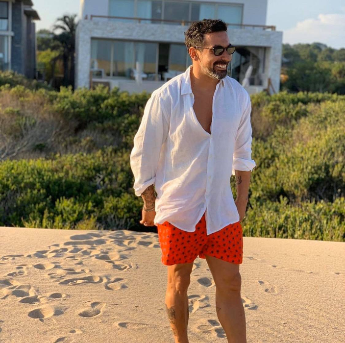 Starul lui PSG, Ezequiel Iván Lavezzi, s-a ”carantinat” în St. Barth cu fosta lui Horia Tecău