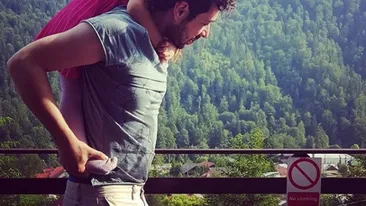 Ce mare a crescut fetița lui Marius Moga! Micuța își însoțește tatăl la radio