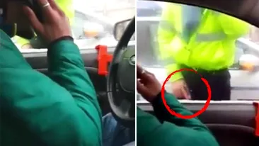 Acest şofer revoltat a refuzat să se dea jos din maşină atunci când a fost oprit de Poliţie! Totul a fost filmat de iubita acestuia, iar apoi...