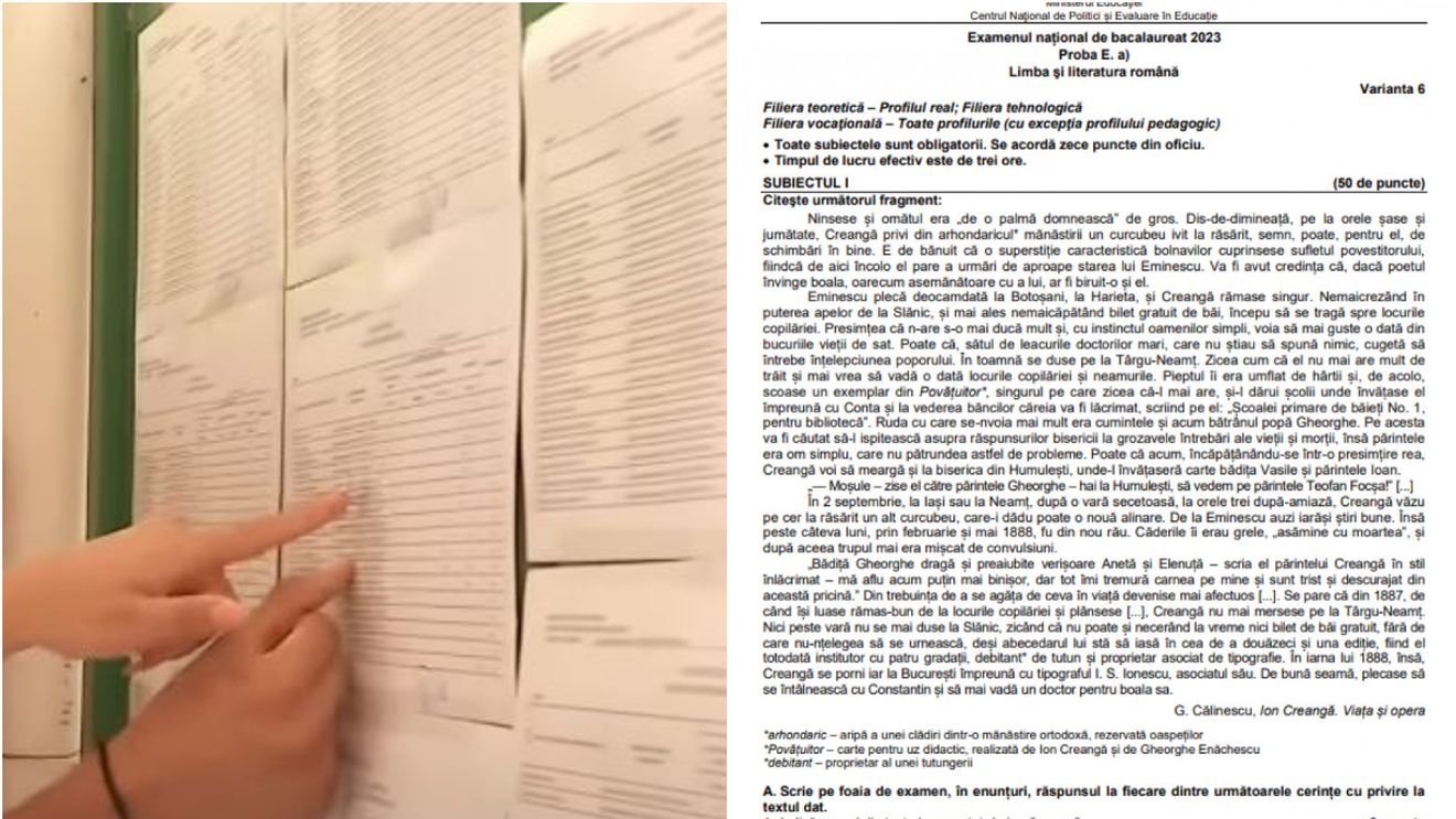 Scandal uriaș la BAC 2023. A fost identificată persoana care a fotografiat și distribuit poze cu subiectele, în timpul examenului. Ministerul a demarat ancheta