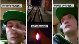Ce s-a putut observa la tânărul care a călătorit pe tamponul metroului între stațiile Pipera și Berceni. „Cascadorul” e căutat de Poliție